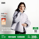 森馬（Semir）羽絨服女插肩袖可脫卸毛領(lǐng)2025冬季oversize花苞外套109725113017