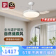 Paulmann P德國柏曼隱形風扇燈全光譜護眼吊扇燈客廳餐廳臥室靜音遙控燈