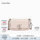 Calvin Klein時(shí)尚單肩包禮物鏈條包包金屬字母旋扣翻蓋CK女包斜挎馬鞍包DH3240