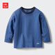 優(yōu)衣庫嬰幼兒寶寶圓領(lǐng)T恤/長(cháng)袖25秋冬新款479657 66 藍色 90