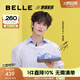 百麗（Belle）張凌赫同款跑道板栗撞色德訓(xùn)鞋女25秋新商場款百搭休閑鞋E2E1DCM5 藍(lán)色 37 (235mm)