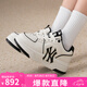 美職棒（MLB）官方 運(yùn)動(dòng)鞋女鞋低幫板鞋男增高學(xué)長(zhǎng)鞋情侶休閑鞋3ASXCA12N 紐約洋基隊(duì)/米白色/拍大半碼 36.5 230