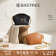BAGTREE包包樹元寶包新款植鞣牛皮輕奢品牌單肩餃子斜挎手機包生日禮物 檀黑色【bag tree女包】 高級小眾生日禮物女