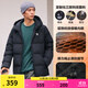 匹克（PEAK）馭雪短款羽絨服男新款三防科技加厚鴨絨立領(lǐng)運動(dòng)外套連帽面包服 黑色-連帽純色款 L