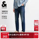 杰克·瓊斯（JACK&JONES） 男裝秋季牛仔褲日常紐扣拉鏈雙側插袋水洗貓須九分褲225332069