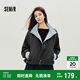 森馬（Semir）外套女秋季花苞拼接格子寬松立領(lǐng)2025風(fēng)文藝通勤夾克10A525108004