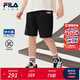 FILA【涼感】斐樂(lè )兒童童裝短褲2025年秋季新款男大童透氣五分褲 RD寶藍-NV 170