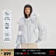 艾萊依（ERAL）羽絨服女柔美毛球短款羽絨服冬季甜美狐貍毛東方簡(jiǎn)奢風(fēng)外套 冰清藍 S 155【建議80-110斤】