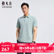 雅戈爾（YOUNGOR）POLO男士春夏青年男短袖POLO衫漢麻抗菌polo衫合款 VSHM533109SCA淺綠 L