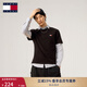 TOMMY JEANS【舒適純棉】25春夏新款男裝平紋針織條紋短袖/美式純色T恤 黑色BDS XL （推薦：165-180斤）