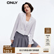 ONLY時(shí)尚百搭通勤純色直筒長(cháng)袖短款西服女|123208012 C39 薊THISTLE S 160/80A