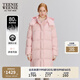 Teenie Weenie小熊女裝冬季少女感棉花糖羽絨服學(xué)院風(fēng)中長(zhǎng)款面包服 粉色 S (160)