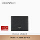 EMPORIO ARMANI/阿瑪尼官方旗艦【禮物】新款男士牛皮革荔枝紋錢夾錢包卡包秋季 UC001-黑色 均碼