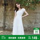 森馬（Semir）連衣裙女白月光氣質(zhì)溫柔夏季2025蝴蝶結(jié)優(yōu)雅U領(lǐng)長裙109325114004