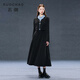三彩大碼女裝2025冬季新款假兩件連衣裙襯衫領(lǐng)長(cháng)袖高腰A字胖MM