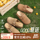 卓詩(shī)尼勃肯拖鞋女2025新款夏日外穿博肯鞋包頭拖鞋復古平底鞋 駝色 36