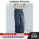 UR2025秋季新款女裝簡(jiǎn)約半松緊腰抽繩休閑長(cháng)褲UWM850081 藍色 28