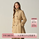 ELAND衣戀經(jīng)典時(shí)尚風(fēng)衣女雙排扣寬松休閑外套2025冬季新款 卡其色(35)Beige S /160