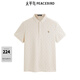 太平鳥(niǎo)男裝 老花polo衫男2025年夏季商務(wù)斯文翻領(lǐng)短袖t恤男 卡其色 第一批 XL