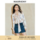 MAXRIENY【商場同款-宮廷飛鴿】復(fù)古浪漫系帶云朵上衣襯衫 拼花 S 01/34