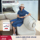 TOMMY HILFIGER【絞花系帶】夏季女裝純棉A字顯瘦牛仔襯衫連衣裙 牛仔藍(lán)6VZ M