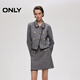 ONLY2025秋季新款優(yōu)雅歐根紗拼接小香風(fēng)套裝連衣裙女|125407008 I22 巴郎斯格子 M