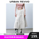 UR七夕2025秋季新款女裝時尚休閑甜美蝴蝶結(jié)系帶半裙UYY550026 本白 (有內(nèi)襯) S