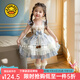 G.DUCKKIDS小黃鴨童裝洛麗塔公主裙女童裙子夏季兒童禮服連衣裙女孩子蓬蓬裙 藍色 100 尺碼2~3歲【90-100cm】cm