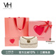 VANESSA HOGAN VH女包茵然軟包系列太陽(yáng)神斜挎包菱格鏈條腋下單肩包包七夕禮物