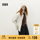 森馬（Semir）森柔牛仔|牛仔外套女中長(zhǎng)款燈芯絨翻領(lǐng)秋季落肩寬松103524109001