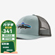 PATAGONIA男女款 Fitz Roy Trucker中冠棒球遮陽(yáng)帽子飛釣帽巴塔哥尼亞38288 TMBL熱藍(lán)色 均碼 ALL