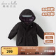 戴維貝拉（DAVE＆BELLA）女童羽絨服男童90絨保暖羽絨衣兒童冬裝幼兒新年寶寶冬季外出服 科技黑DB16448-A 100 cm（建議身高90-100cm）
