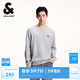 杰克·瓊斯（JACK&JONES）秋冬柔軟舒適純棉保暖簡(jiǎn)約時(shí)尚字母刺繡針織衫毛衣男裝224413016 G41淺花灰色 S 170