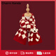 Charm Kendo圍巾女冬季新款針織保暖百搭毛線(xiàn)圍脖披肩新年生日禮物送女生 紅色送女朋友實(shí)用老婆