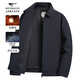 七匹狼夾克男士26春季新款三防抗靜電防風(fēng)行政外套男高端商務(wù)茄克衫男裝 藏青-新升級三防1808 2XL (180)