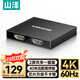山澤HDMI2.0分配器4K60Hz 一進(jìn)二出1進(jìn)4出數字高清視頻分同屏器筆記本電腦接投影儀 HDMI分配器【1進(jìn)2出/4K60Hz】FP26