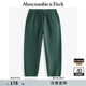 Abercrombie & Fitch男裝24春秋款抓絨baggy風(fēng)百搭慢跑束腳運動(dòng)衛褲長(cháng)褲KI134-4031 橄欖綠 M (180/80A)