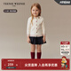 Teenie Weenie Kids小熊童裝25年新款秋季男女寶寶刺繡翻領(lǐng)長(cháng)袖T恤 象牙白 110 cm