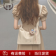 京贊hobo包女包單肩包斜挎包腋下包軟皮包托特包休閑包大容量禮物女 米白色
