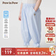 PawinPaw【防蚊】卡通小熊童裝2025年春夏新款女寶寶寬松休閑純棉防蚊褲 Blue藍(lán)色/50 110 cm