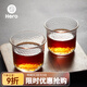 Hero日式錘紋杯透明玻璃咖啡杯耐高溫茶杯防滑水杯手沖咖啡杯（單只）