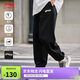 李寧舒適束腳衛褲男子跑步透氣健身寬松運動(dòng)褲AKLU823