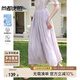 尚都比拉輕奢垂墜感A字半身裙女夏季高級感顯瘦優(yōu)雅流光裙高腰氣質(zhì)中長(cháng)裙