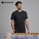 MONTANE盟泰恩MONO LOGO T-SHIRT男子有機棉短袖T恤登山徒步服 簡潔時尚 MIDNIGHT GREY 午夜灰 M