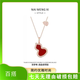 鑲鉆紅葫蘆玫瑰金項鏈女簡(jiǎn)約時(shí)尚輕奢小眾百搭 鑲鉆紅葫蘆項鏈