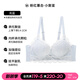 六只兔子小聚蛋甜美蕾絲內衣女小胸聚攏收副乳文胸無(wú)鋼圈內衣文胸 淺藍 80A B