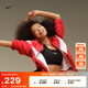耐克（NIKE）SWOOSH鄭欽文同款女子速干襯墊內衣秋季中強度支撐DX6822 010黑/白 L