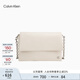 Calvin Klein通勤單肩斜挎包禮物鏈條包包金屬字母CK女包小方包枕頭包DH3571 QDV-蛋殼色 OS