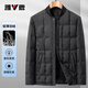 雅鹿【單排扣立領(lǐng)】冬季男式輕薄羽絨服鴨絨簡(jiǎn)約純色百搭舒適
