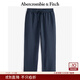 Abercrombie & Fitch經(jīng)典小麋鹿圖案男裝24春秋季美式抓絨運動(dòng)衛褲長(cháng)褲134-4100 藏青色 XL (180/98A)尺碼偏大，建議小一碼